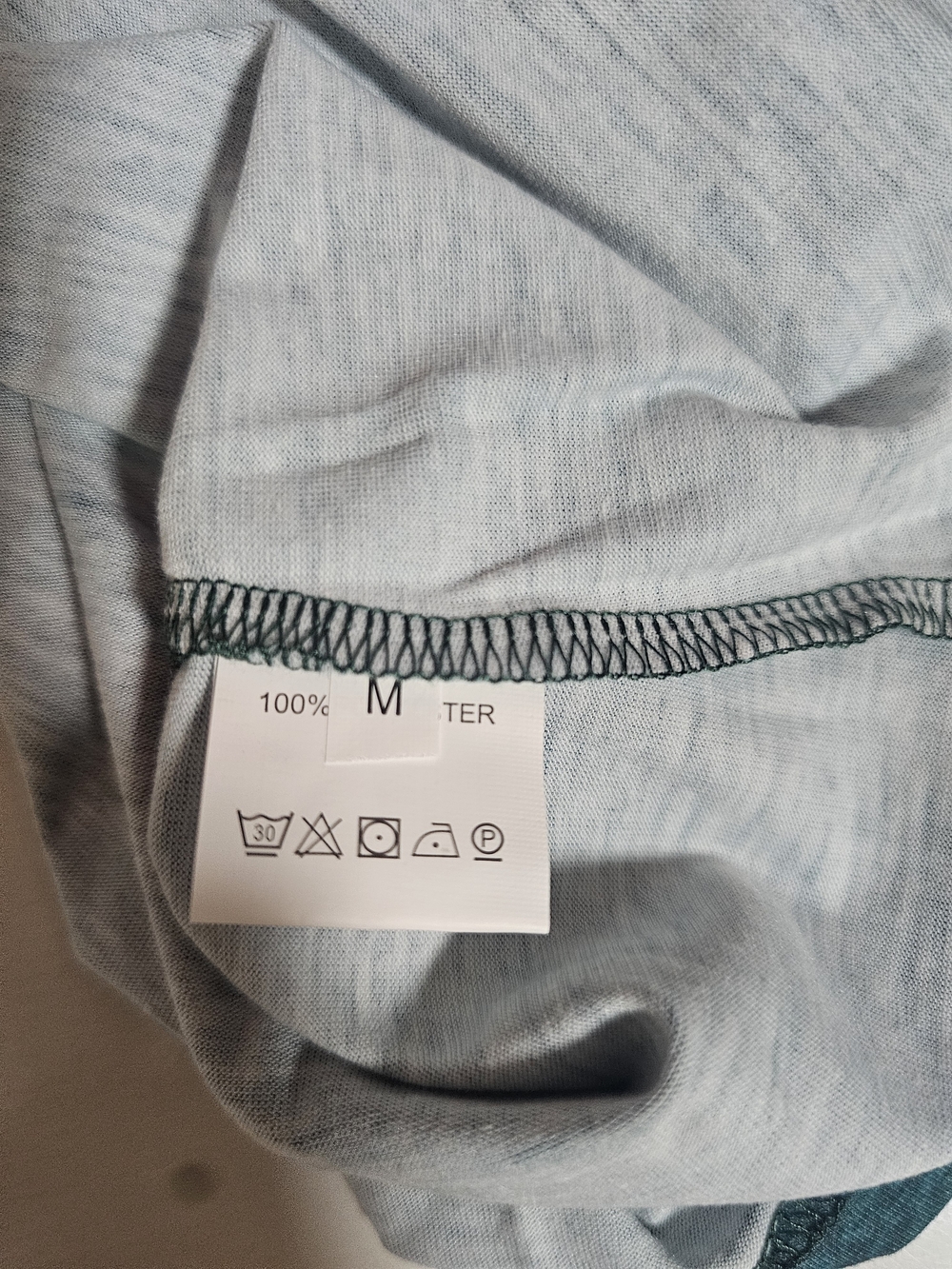 Teal Sunflower Print Long Sleeve Top Size M - Picture 4 of 5